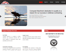 Tablet Screenshot of conquestmachine.com